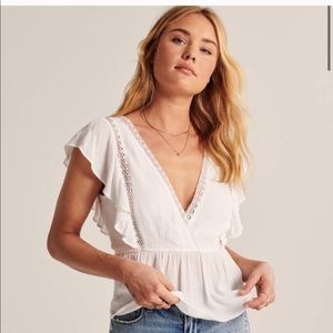 Ruffle V-Neck Top